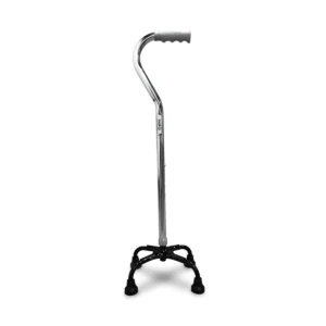 Baston 4 apoyos en aluminio graduable tipo cisne cromo