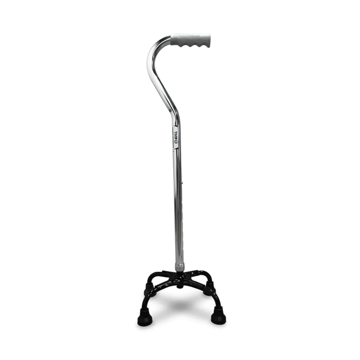 Baston 4 apoyos en aluminio graduable tipo cisne cromo